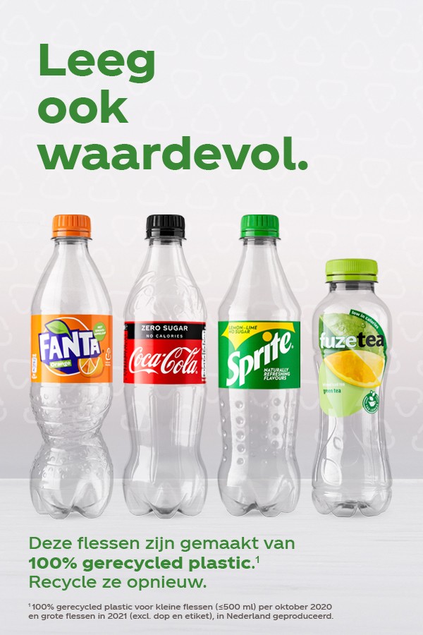 omdraaien Vermoorden Behandeling Coca-Cola Nederland stapt over op flessen van gerecycled plastic