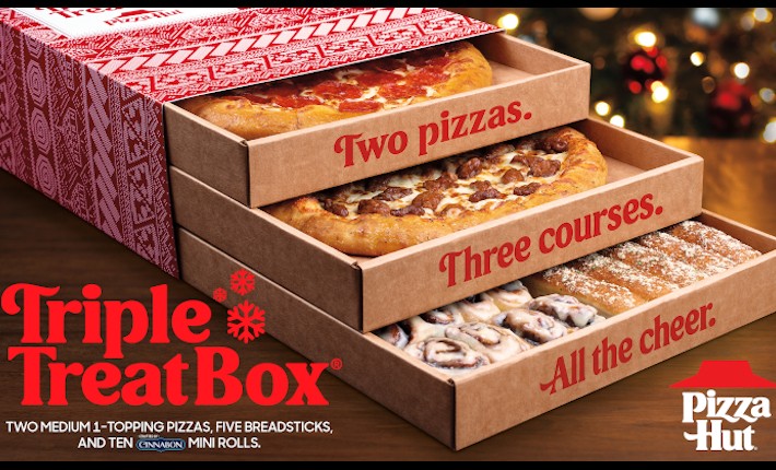 Verdorren vergeten Plantkunde Pizza Hut herintroduceert in VS de Triple Treat Box