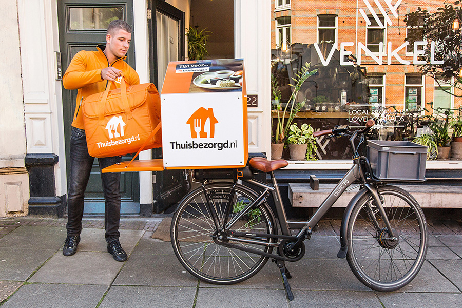 water potlood Decoderen Thuisbezorgd.nl gaat voortaan bezorgen met elektrische fietsen